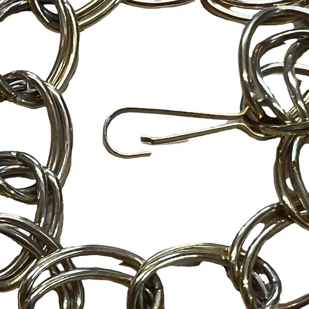 Gold Metal Chain Link Belt Flower Detail fits up‎ to 39